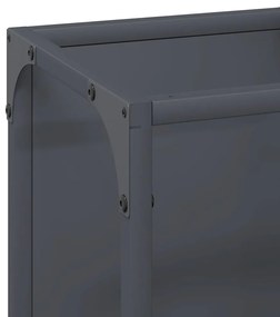 Suporte para lenha 25x25x80 cm aço laminado a frio antracite