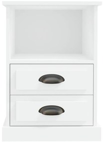 Mesas de cabeceira 2 pcs 43x36x60 cm branco