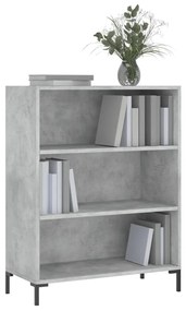 Estante 69,5x32,5x90 cm derivados de madeira cinzento cimento