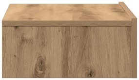 Mesa de cabeceira em carvalho artesanal 60x35 cm