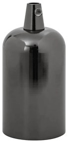 Casquilhos de lâmpadas 2 pcs Preto brilhante E27