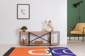 Móvel TV Sky – Pinho Atlântico Preto – 138x47x35 cm