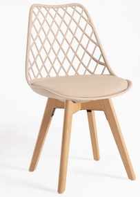 Pack 4 Cadeiras Mima - Tapioca Bege