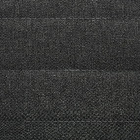 Cadeiras de jantar 2 pcs tecido cinzento-escuro
