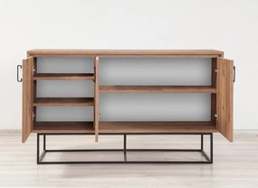 Aparador Mare – Pinho Atlântico e Preto - 140 x 80 x 40 cm - Design In