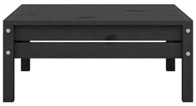 9 pcs conjunto lounge de jardim pinho maciço preto