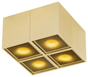 Foco design dourado 4 luzes - Qubo Honey Design