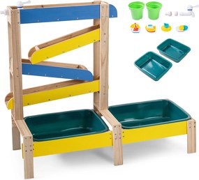 Mesa de Areia e Água para Crianças, 92 x 35 x 79,5 cm, Sistema Aquático Interativo, Multicolor