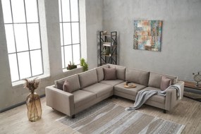 Sofá de Canto Kale – Creme – 258 x 83 x 258 cm