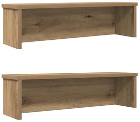 vidaXL Racks de cozinha empilháveis 2 pcs Carvalho Artesanal