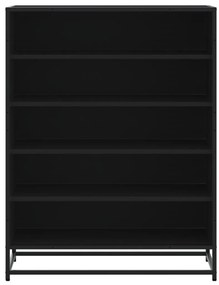 Sapateira 75x38x97,5 cm derivados de madeira/metal preto