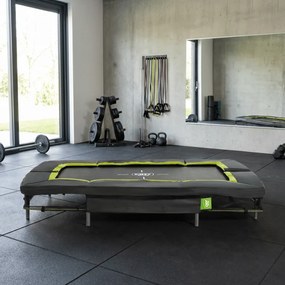 Trampolim desportivo retangular Silhouette 153 x 214 cm - preto