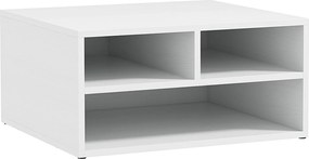 HOMCOM Organizador 3 Compartimentos Suporte para Impressora Branco 47x40x22,5 cm | Aosom Portugal