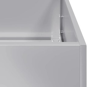 Planter 360x40x40 cm aço galvanizado