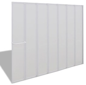 Cabine de duche 140 x 168 cm 7 painéis dobráveis com toalheiro