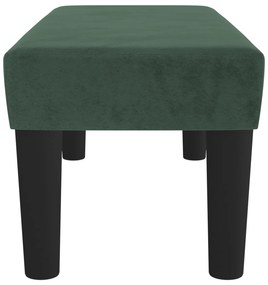 Banco 70x30x30 cm veludo verde-escuro