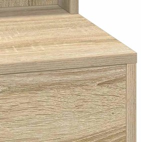 Mesa de Maquilhagem com Luzes LED Carvalho Sonoma 100x41x135 cm