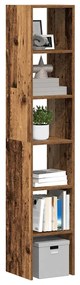 vidaXL Estantes 2 pcs empilháveis 30x30x80 cm derivados de madeira
