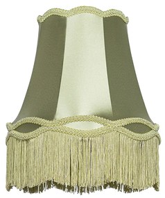 Abajur de tecido verde 30 cm - Granny Retro