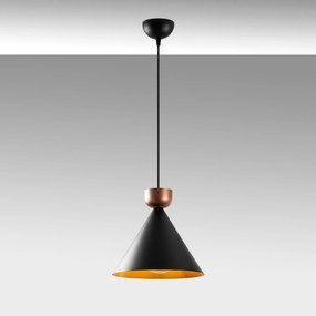 Candeeiro Chandelier Dodo – Preto Cobre – 29 x 29 cm
