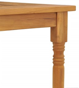 Mesa Batávia 85x85x75 cm madeira de teca maciça