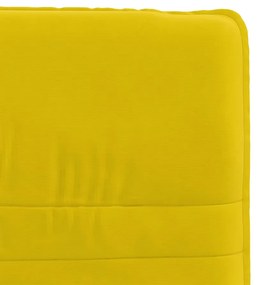 Cadeiras de jantar 2 pcs veludo amarelo