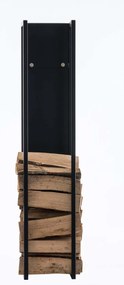 Suporte para lenha Spark 25 x 100 x 25 cm Preto
