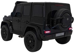 Carro elétrico para Crianças 24V 4x4 200W Mercedes Benz G63 AMG XXL Rodas de EVA, Assento de couro Preto