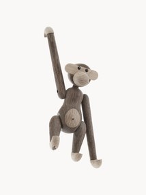 Objeto decorativo de design em madeira de carvalho Monkey, Alt 19 cm