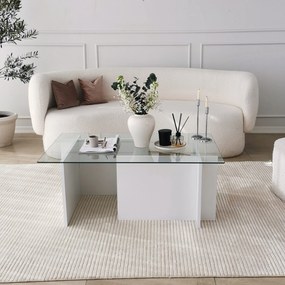 Mesa de Café Escape - Branca - 105x40x65 cm