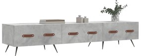 Móvel de TV 150x36x30 cm derivados de madeira cinzento cimento