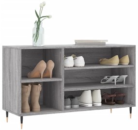 Sapateira 102x36x60 cm derivados de madeira cinzento sonoma
