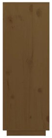 Aparador alto 89x40x116,5 cm pinho maciço castanho-mel