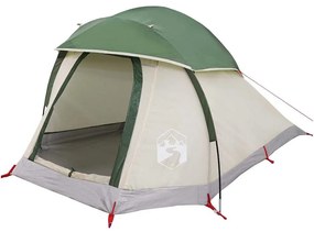 Tenda de campismo cúpula para 1 pessoa impermeável verde