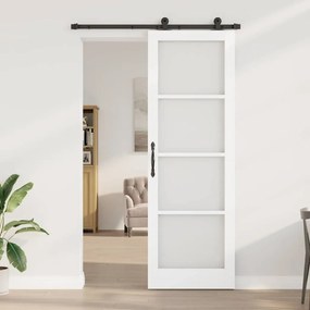 Porta Deslizante vidaXL com Conjunto de Ferragens 'ORKDAL'Branca 78x23