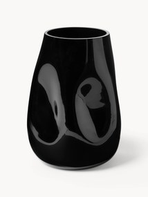Jarra em vidro artesanal Obsidian, Alt 26 cm