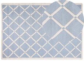 Tapete em lã azul clara 160 x 230 cm DALI Beliani
