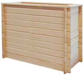 vidaXL Canteiro elevado para jardim 100x50x80cm madeira de pinho 19 mm
