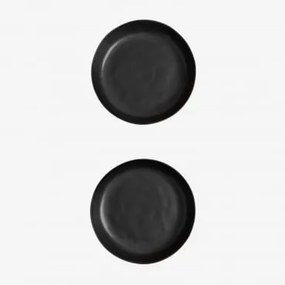 Pacote De 2 Pratos Belvere Deep Preto - Sklum