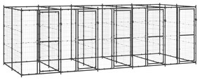 Canil de exterior 12,1 m² aço