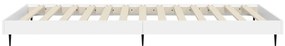 Estrutura de cama 90x200 cm derivados de madeira branco