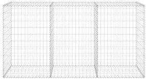 Muro gabião com tampas aço galvanizado 200x60x100 cm