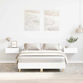 Estrutura de cama sem colchão 135x190 cm branco