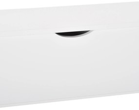 HOMCOM Estrutura para Lareira Decorativa com 3 Portas e Prateleiras Interiores Ajustáveis Estrutura de Lareira Moderna para Sala de Estar 107x18x100cm Branco