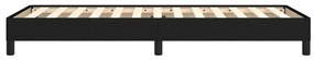 Estrutura de cama sem colchão 90x190 cm tecido preto
