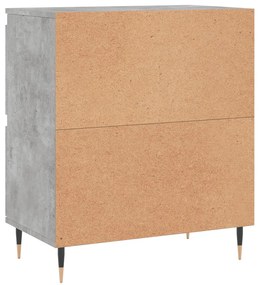 Aparadores 2 pcs derivados de madeira cinzento cimento