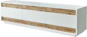 Móvel de TV "Aurelio" – Pinho Atlântico &amp; Branco – 180 x 48,6 x 44,8 c