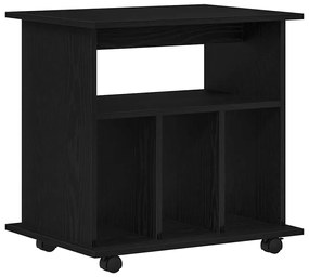 Gabinete Móvel vidaXL Preto Carvalho 60x45x55 cm em Madeira Derivada