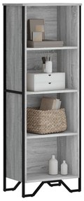 Estante 50x31x137,5 cm derivados de madeira cinzento sonoma