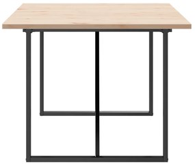 Mesa de jantar estrutura O 200x100x75,5 cm pinho/aço
